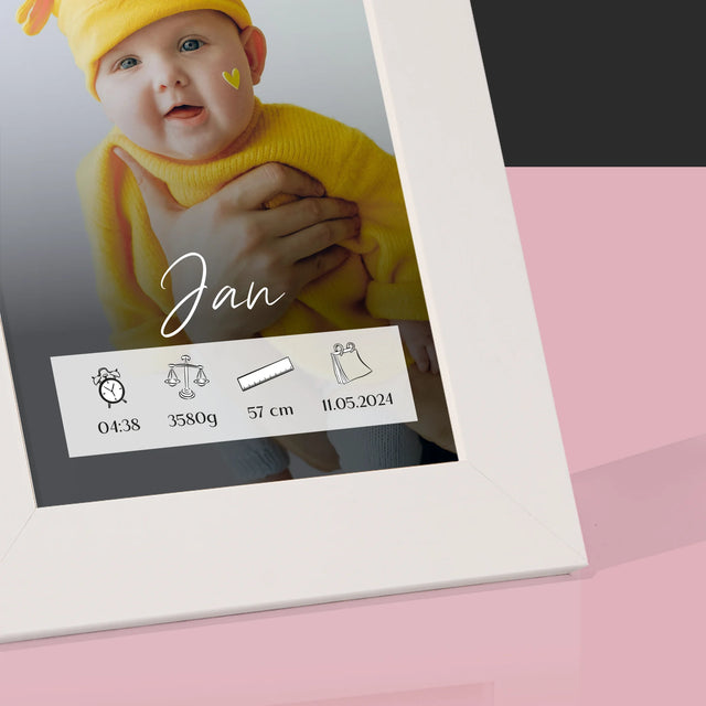 Geboorteakte Van Kind: Metriek Kader - Fotokader (Horziontaal)