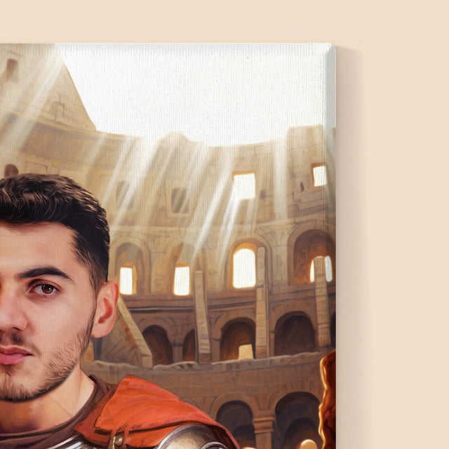 Koninklijk Portret: Gladiator - Afdruk Met Frame 30X40 (Verticaal)