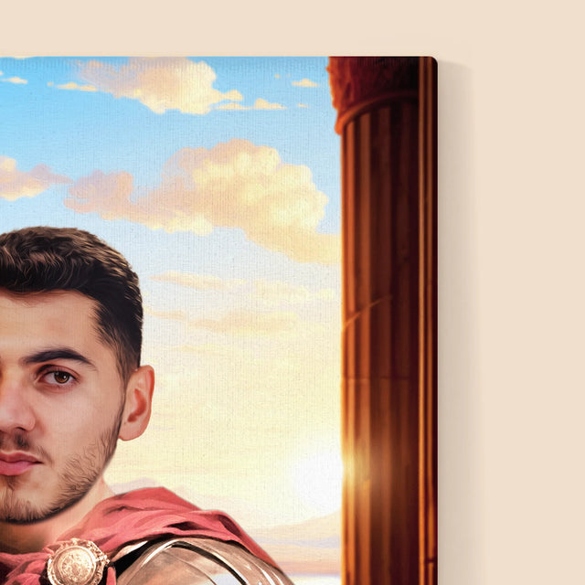 Koninklijk Portret: Strijder - Afdruk Met Frame 30X40 (Verticaal)