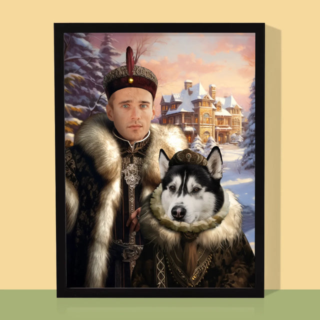 Koninklijk Portret: Adel - Afdruk Met Frame 30X40 (Verticaal)