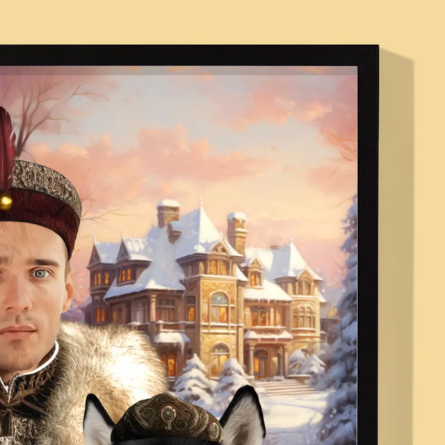 Koninklijk Portret: Adel - Afdruk Met Frame 30X40 (Verticaal)