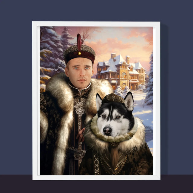 Koninklijk Portret: Adel - Afdruk Met Frame 30X40 (Verticaal)