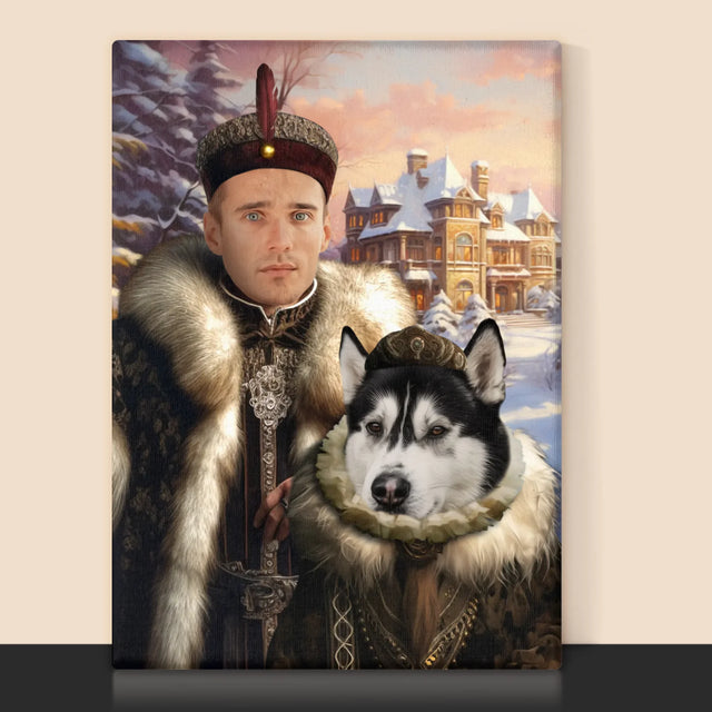 Koninklijk Portret: Adel - Afdruk Met Frame 30X40 (Verticaal)