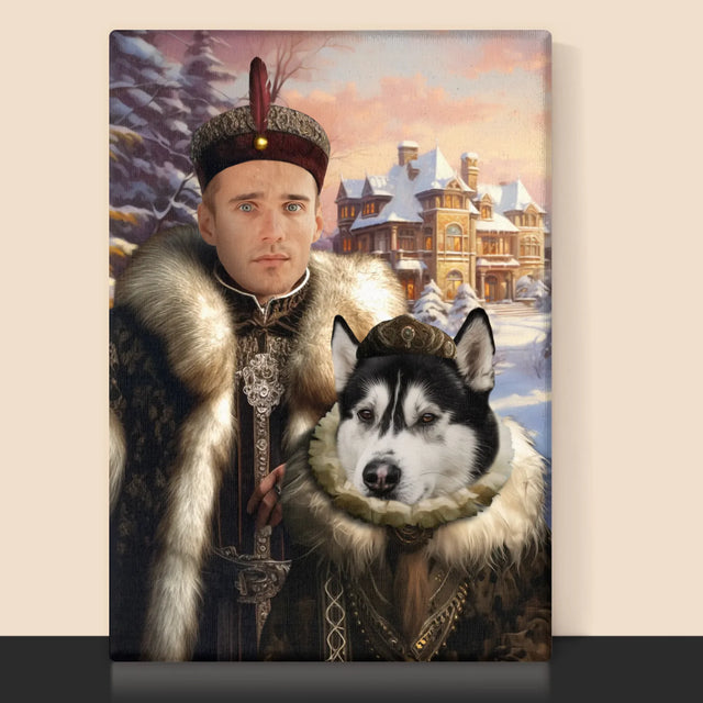 Koninklijk Portret: Adel - Afdruk Met Frame 30X40 (Verticaal)