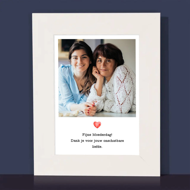 Foto En Handtekening: Kaartje Voor Mama - Fotokader (Horziontaal)