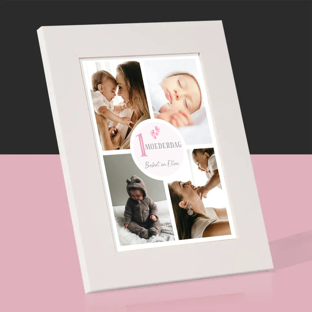 Fotocollage: Eerste Moederdag - Fotokader (Horziontaal)