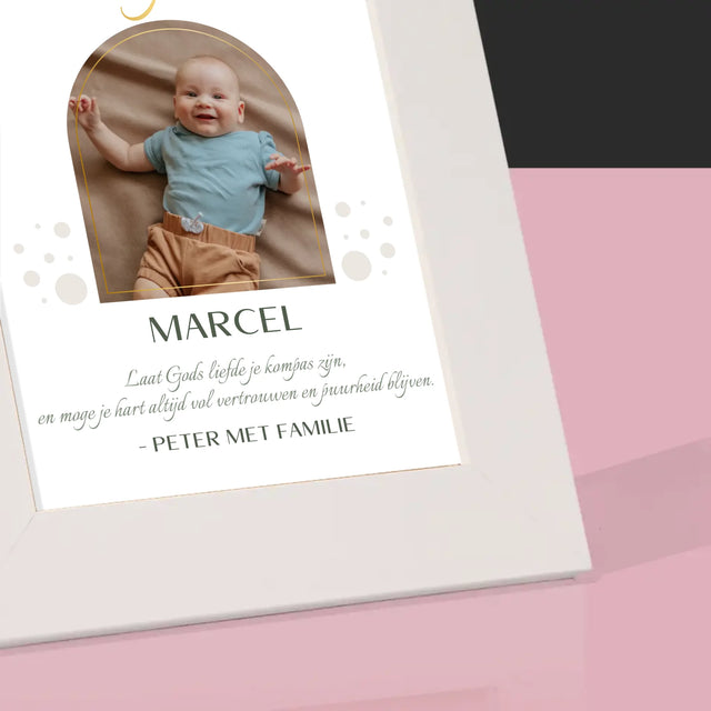 Foto En Handtekening: Doop Sacrament - Fotokader (Horziontaal)