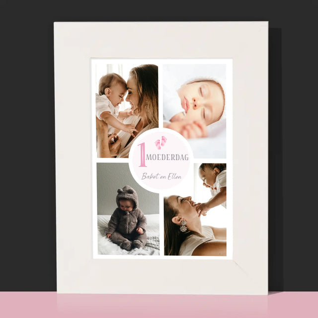 Fotocollage: Eerste Moederdag - Fotokader (Horziontaal)