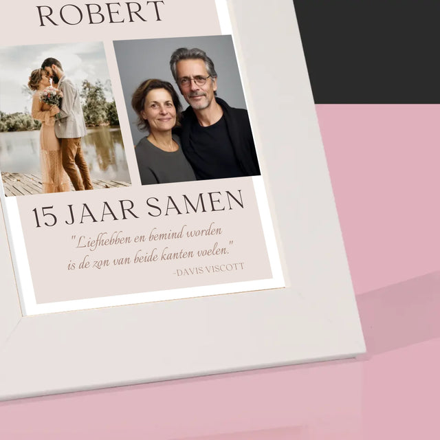 Fotocollage: Liefhebben En Bemind Worden - Fotokader (Horziontaal)