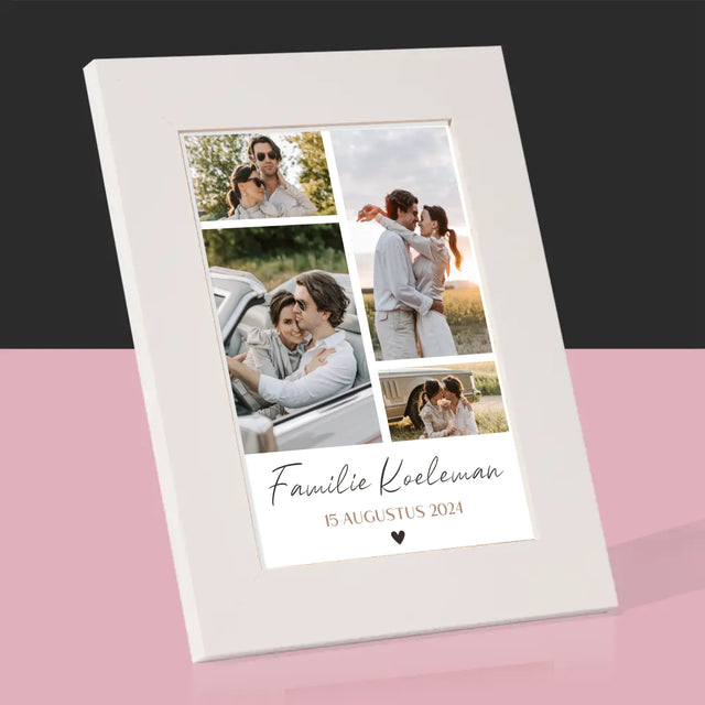 Fotocollage: Familie - Fotokader (Horziontaal)