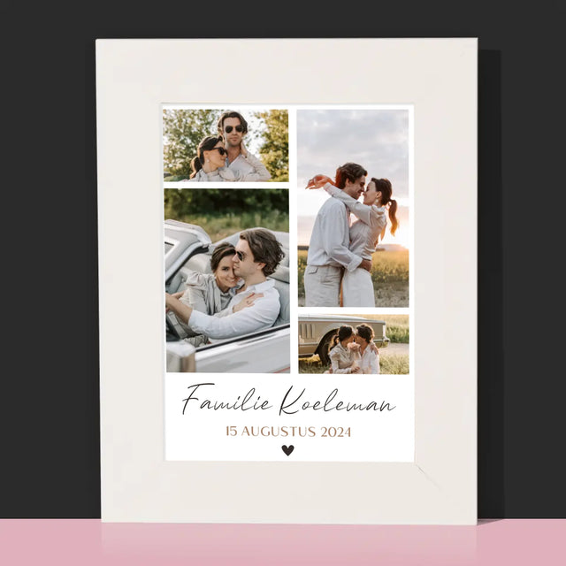 Fotocollage: Familie - Fotokader (Horziontaal)