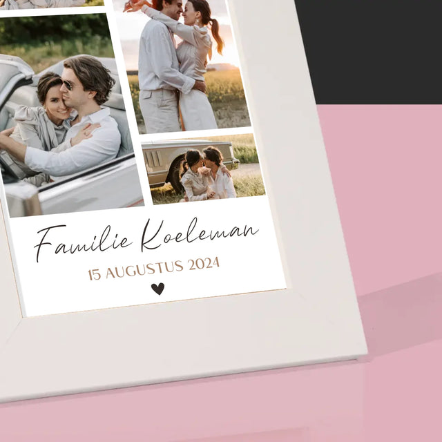 Fotocollage: Familie - Fotokader (Horziontaal)
