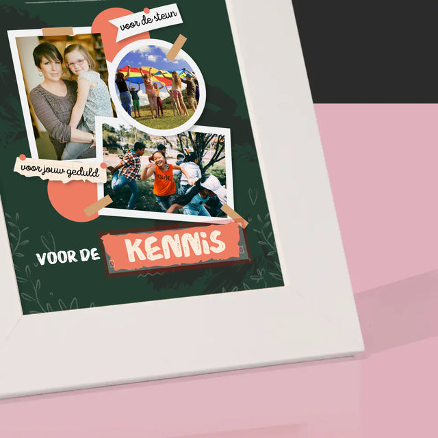 Fotocollage: Bedankt Voor De Kennis - Fotokader (Horziontaal)