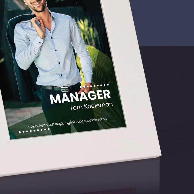 Foto En Handtekening: Menager - Fotokader (Horziontaal)