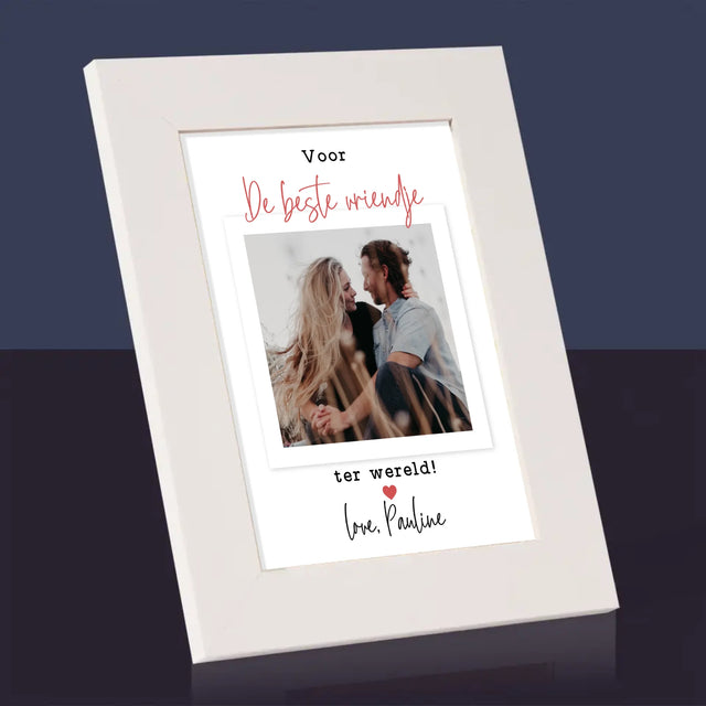 Foto En Handtekening: Voor De Beste Vriendje - Fotokader (Horziontaal)