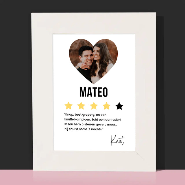 Foto En Handtekening: De Beste Vriendje, Aanrader - Fotokader (Horziontaal)