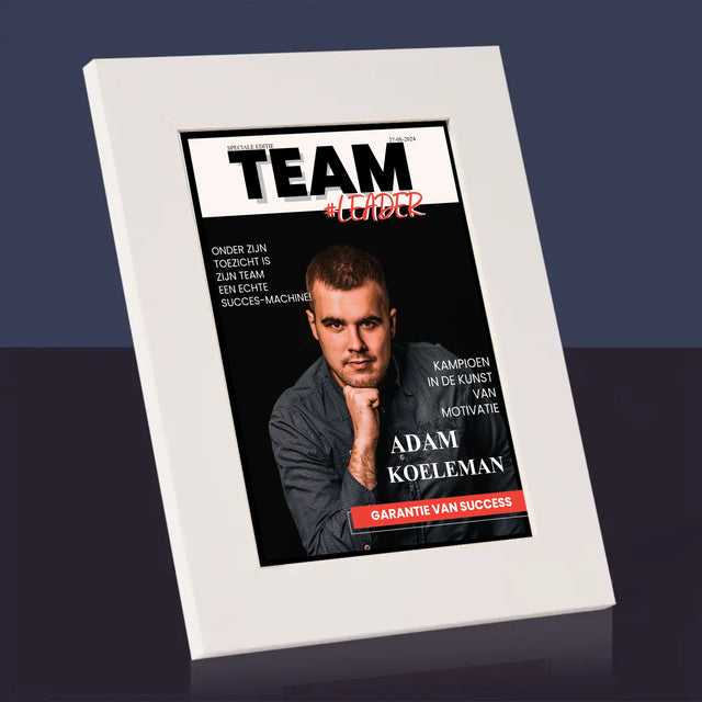 Omslag Van Tijdschrift: Team Leader - Fotokader (Horziontaal)