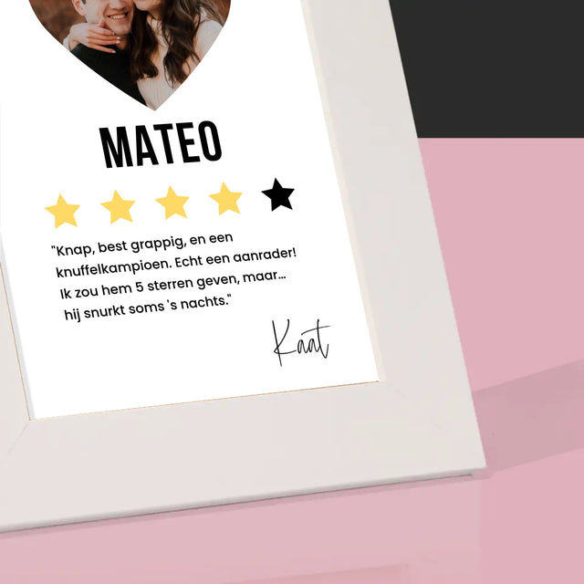 Foto En Handtekening: De Beste Vriendje, Aanrader - Fotokader (Horziontaal)