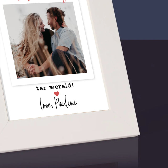 Foto En Handtekening: Voor De Beste Vriendje - Fotokader (Horziontaal)