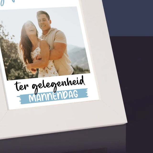 Foto En Handtekening: Wensen Voor Mannendag - Fotokader (Horziontaal)