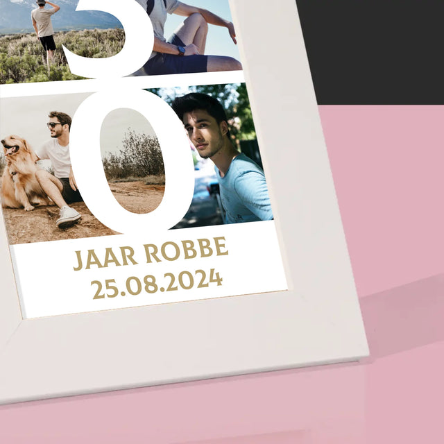 Fotocollage: 30 Jaar, Cijfer Foto'S - Fotokader (Horziontaal)