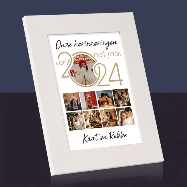 Fotocollage: Onze Herinneringen Van Het Jaar - Fotokader (Horziontaal)