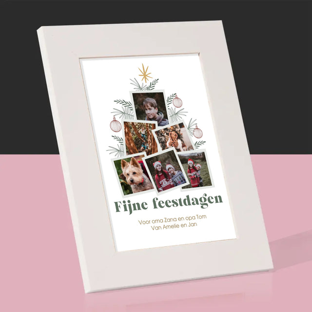 Fotocollage: Kerstboom - Fotokader (Horziontaal)
