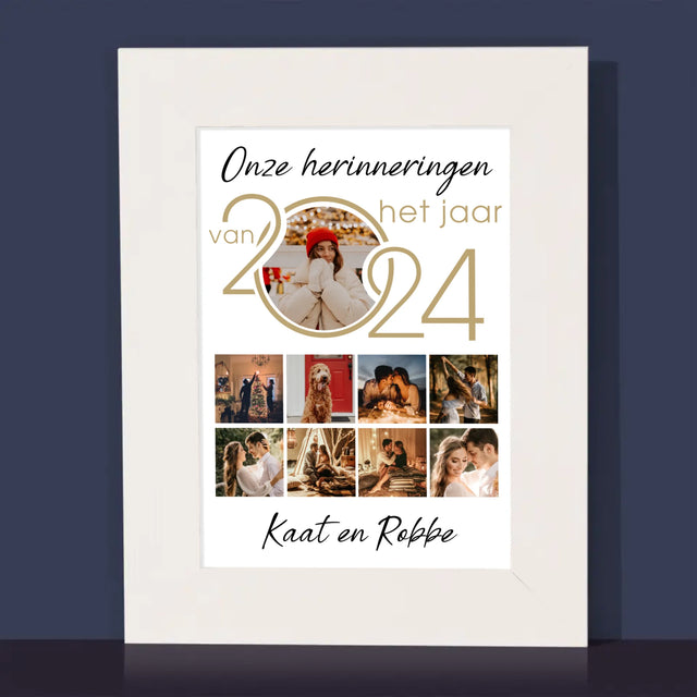 Fotocollage: Onze Herinneringen Van Het Jaar - Fotokader (Horziontaal)