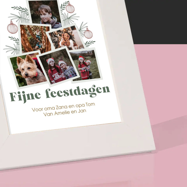 Fotocollage: Kerstboom - Fotokader (Horziontaal)