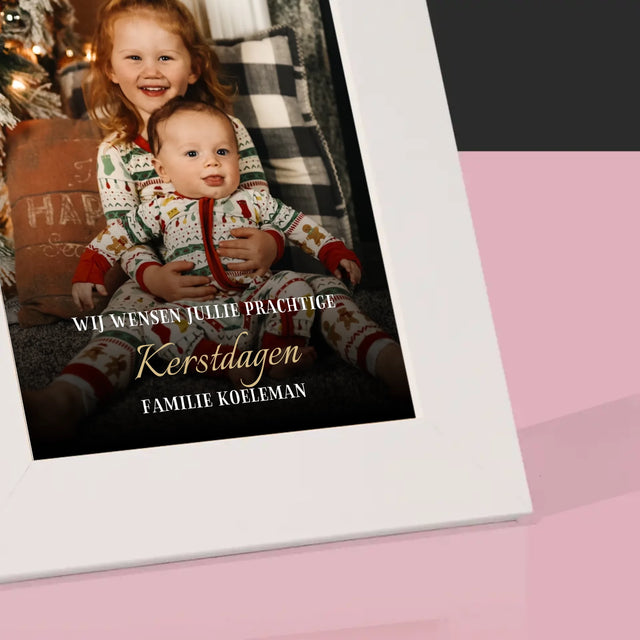 Foto En Handtekening: Prettige Feestdagen - Fotokader (Horziontaal)