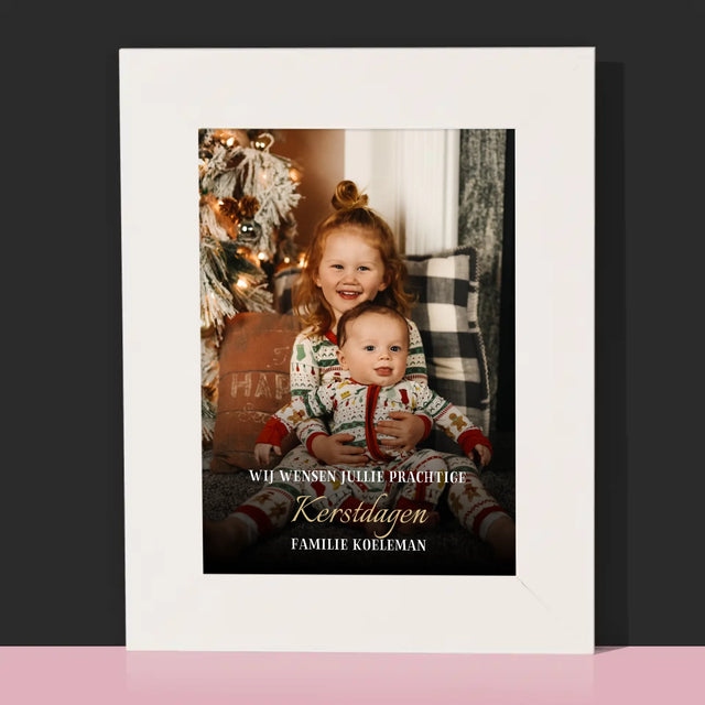 Foto En Handtekening: Prettige Feestdagen - Fotokader (Horziontaal)