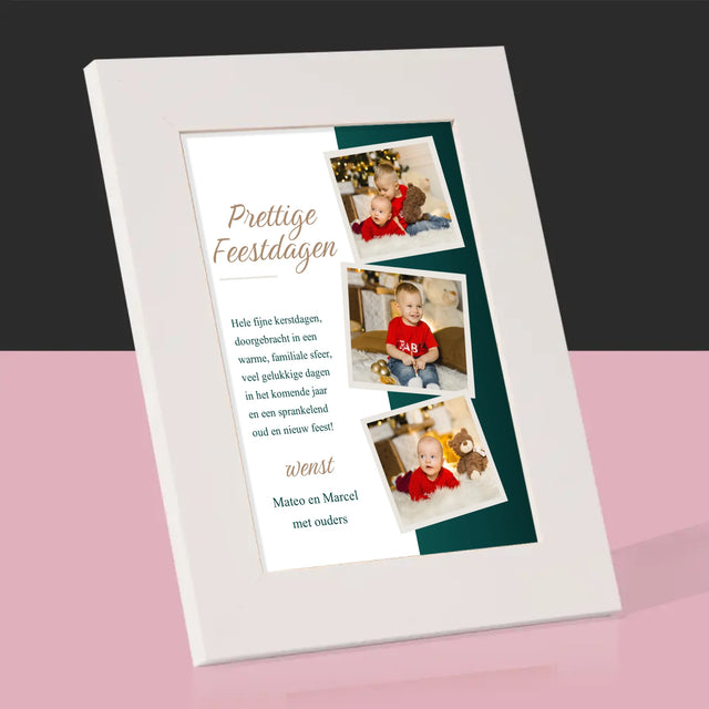 Fotocollage: Kerstwensen - Fotokader (Horziontaal)