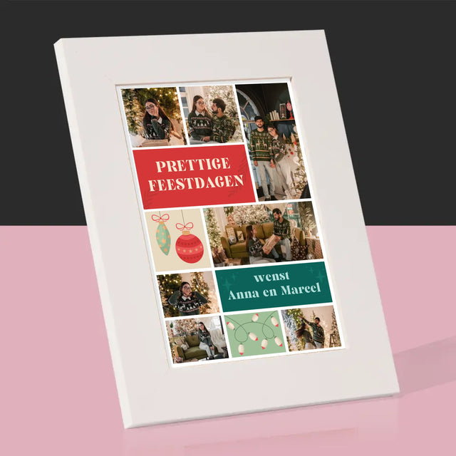 Fotocollage: Kerst Foto'S - Fotokader (Horziontaal)
