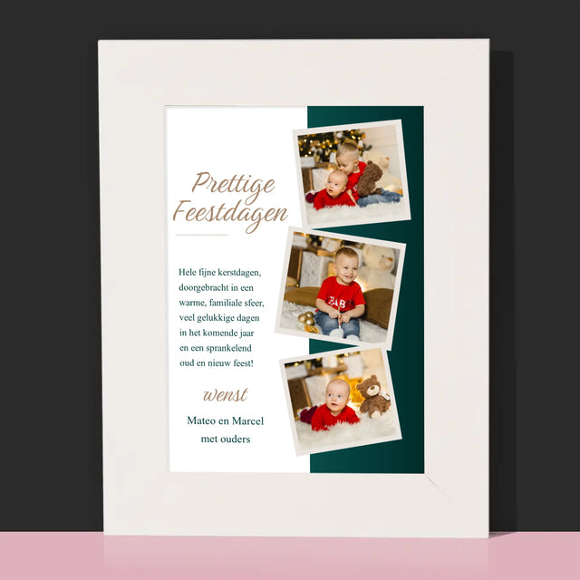 Fotocollage: Kerstwensen - Fotokader (Horziontaal)