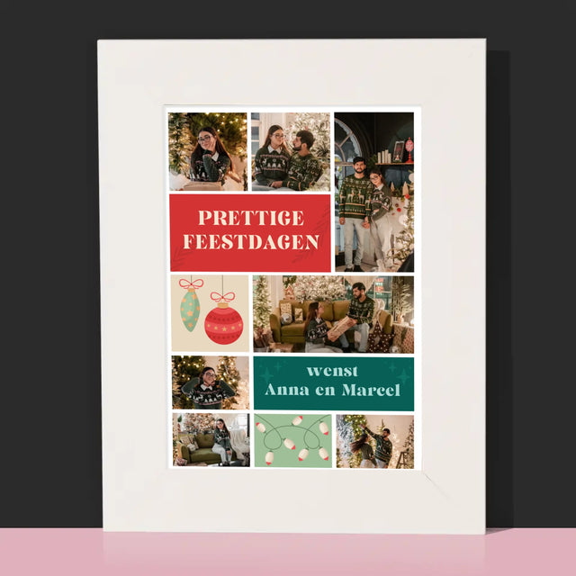 Fotocollage: Kerst Foto'S - Fotokader (Horziontaal)