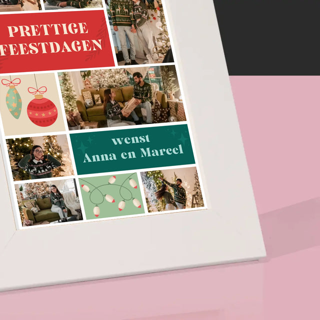 Fotocollage: Kerst Foto'S - Fotokader (Horziontaal)