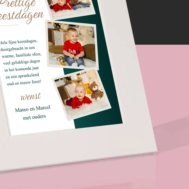 Fotocollage: Kerstwensen - Fotokader (Horziontaal)