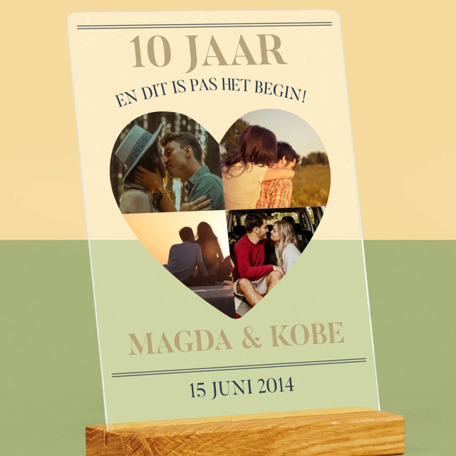 Vorm Van Foto'S: Jubileumjaren - Afdruk Op Acrylglas (Verticaal)