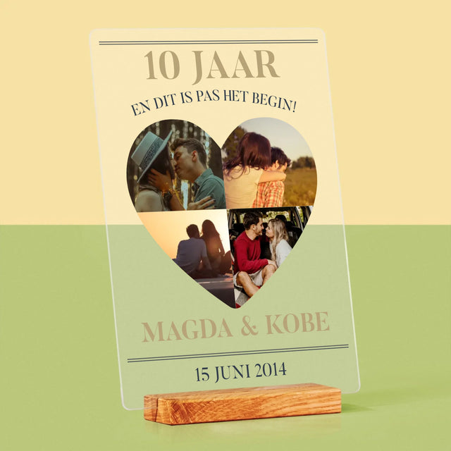 Vorm Van Foto'S: Jubileumjaren - Afdruk Op Acrylglas (Verticaal)