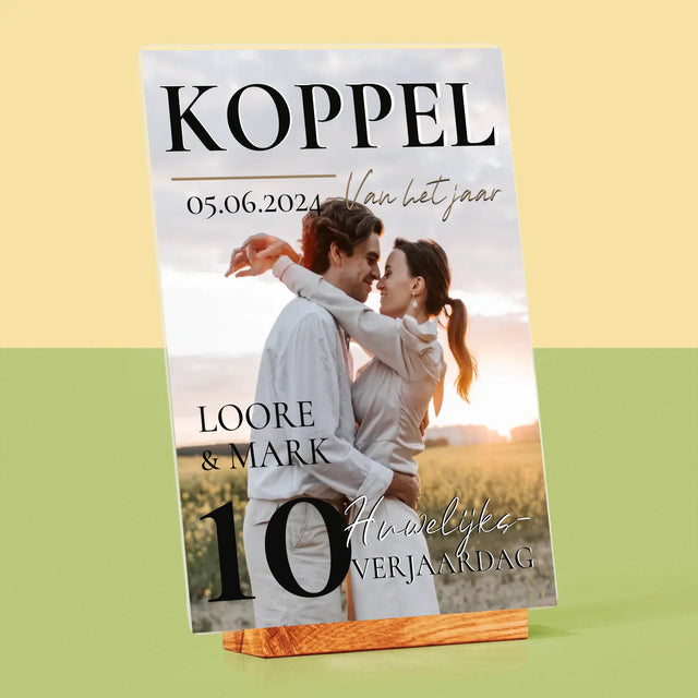 Omslag Van Tijdschrift: Koppel Van Het Jaar - Afdruk Op Acrylglas (Verticaal)