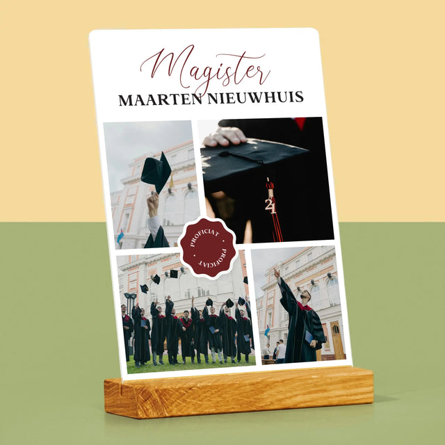 Fotocollage: Magister - Afdruk Op Acrylglas (Verticaal)