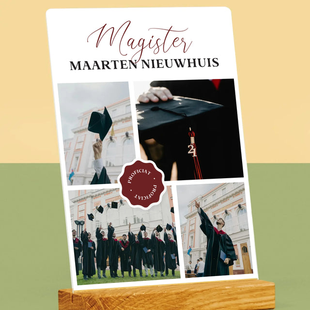 Fotocollage: Magister - Afdruk Op Acrylglas (Verticaal)