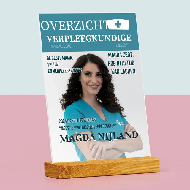 Omslag Van Tijdschrift: Overzicht Verpleegkundige - Afdruk Op Acrylglas (Verticaal)