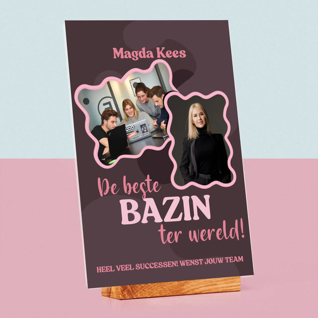 Fotocollage: De Beste Bazin - Afdruk Op Acrylglas (Verticaal)