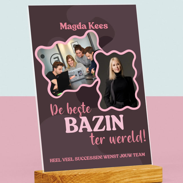 Fotocollage: De Beste Bazin - Afdruk Op Acrylglas (Verticaal)