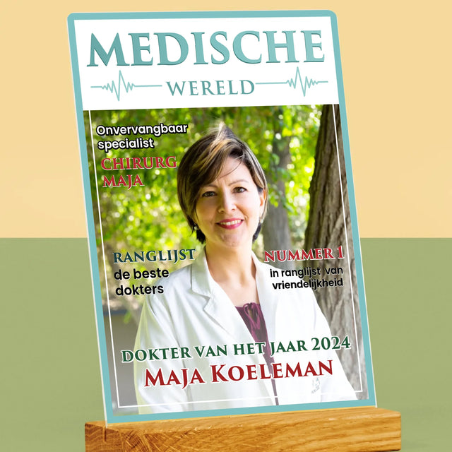 Omslag Van Tijdschrift: Medische Wereld - Afdruk Op Acrylglas (Verticaal)