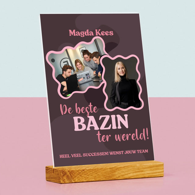 Fotocollage: De Beste Bazin - Afdruk Op Acrylglas (Verticaal)