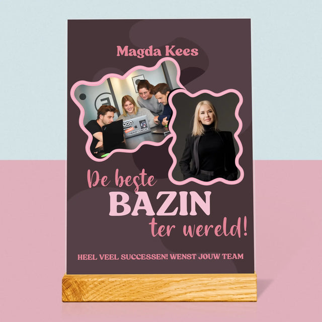 Fotocollage: De Beste Bazin - Afdruk Op Acrylglas (Verticaal)