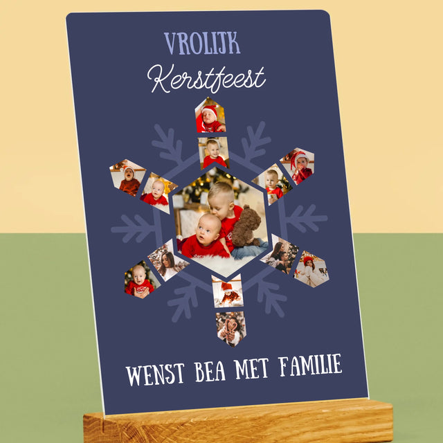 Vorm Van Foto'S: Sneeuwvlokje - Afdruk Op Acrylglas (Verticaal)