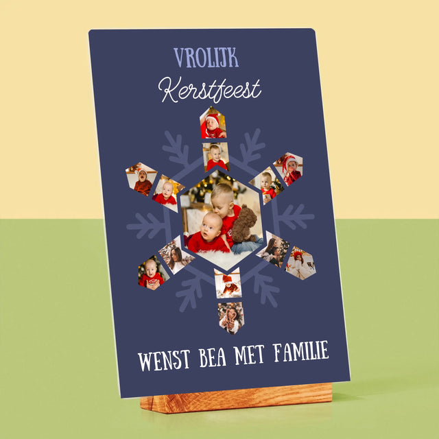 Vorm Van Foto'S: Sneeuwvlokje - Afdruk Op Acrylglas (Verticaal)